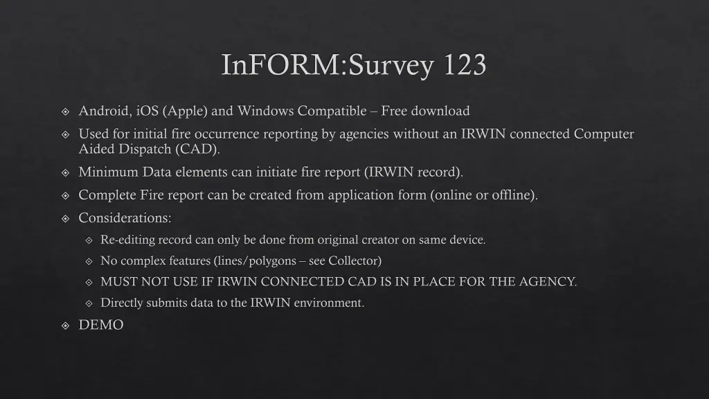 inform survey 123
