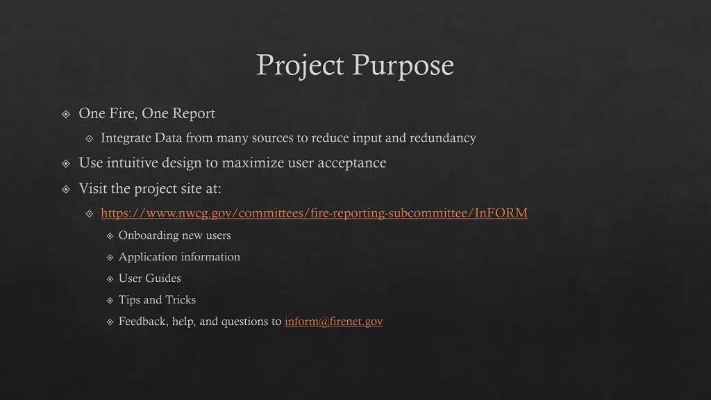 project purpose