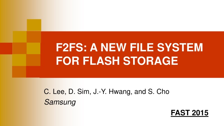 f2fs a new file system for flash storage