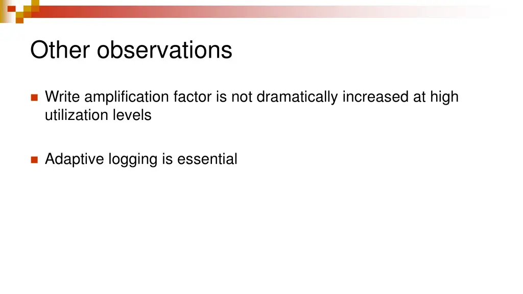other observations