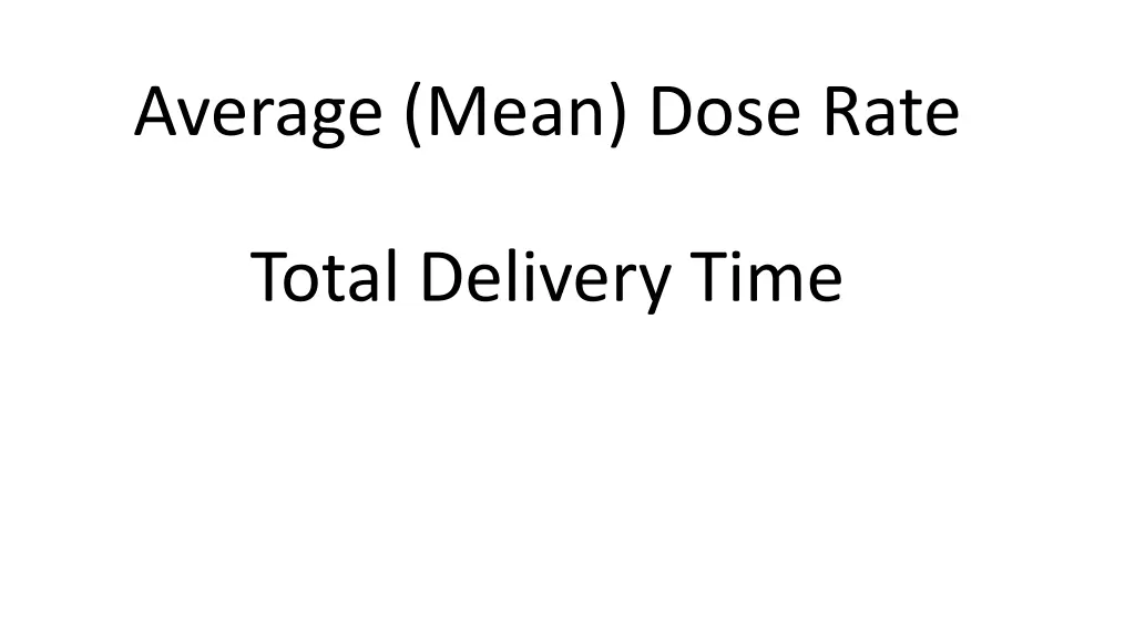 average mean dose rate