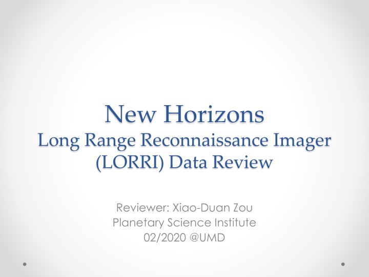 new horizons long range reconnaissance imager