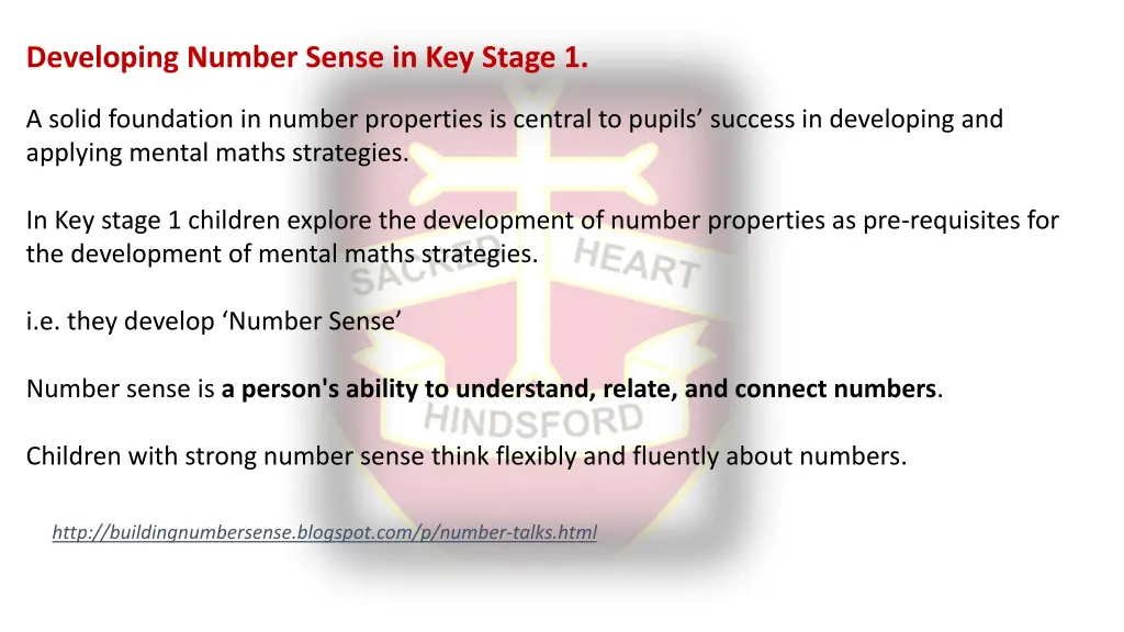 developing number sense in key stage 1