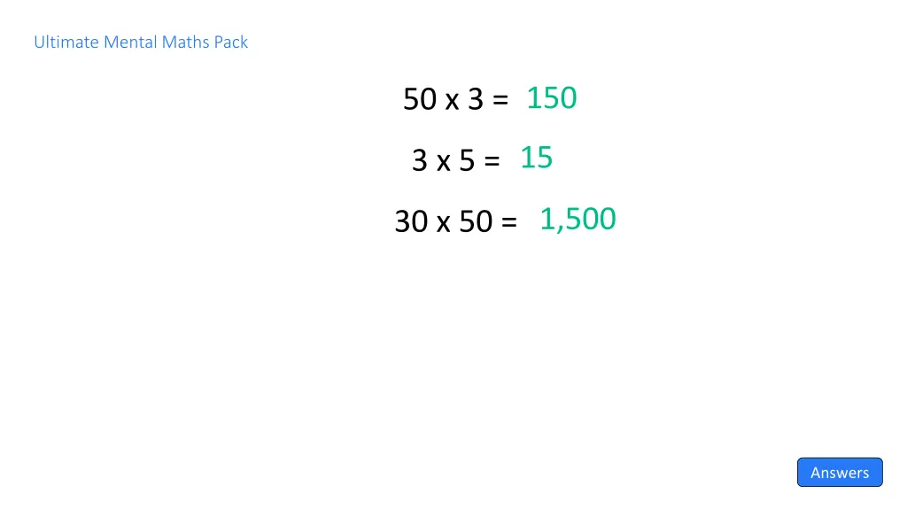 ultimate mental maths pack 7