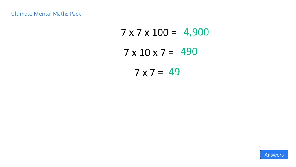 ultimate mental maths pack 8