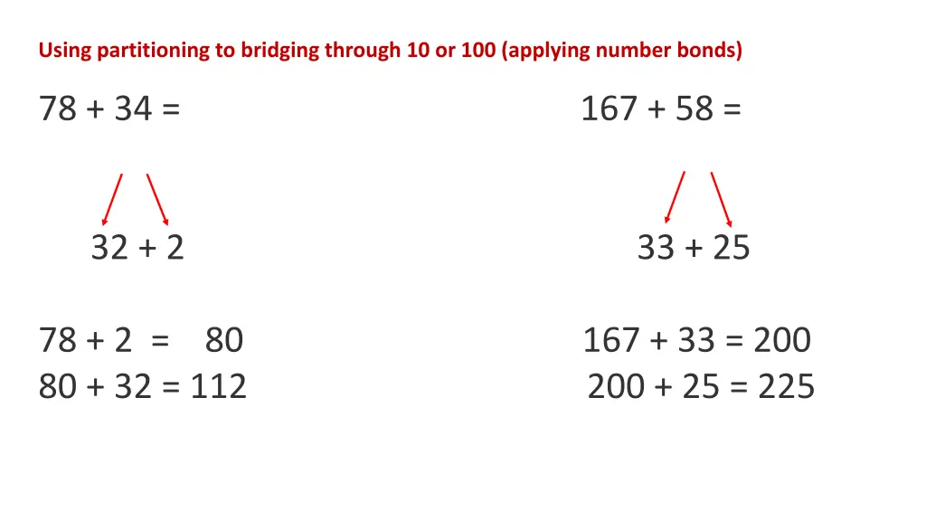 using partitioning to bridging through