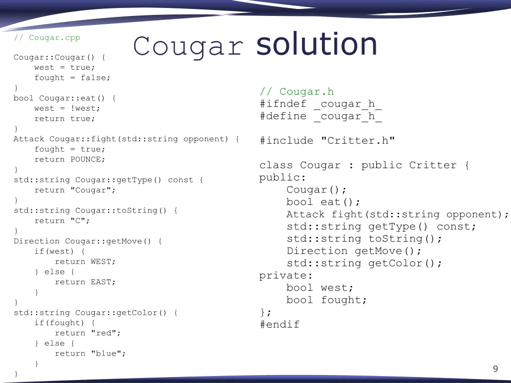 cougar solution