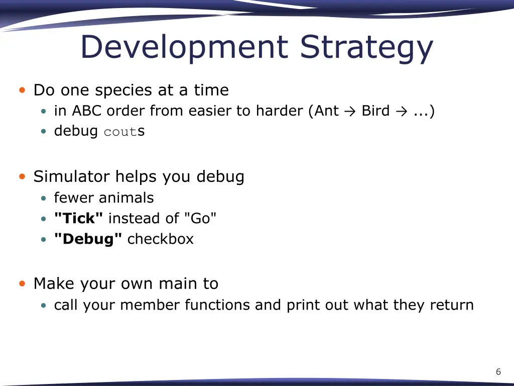 development strategy