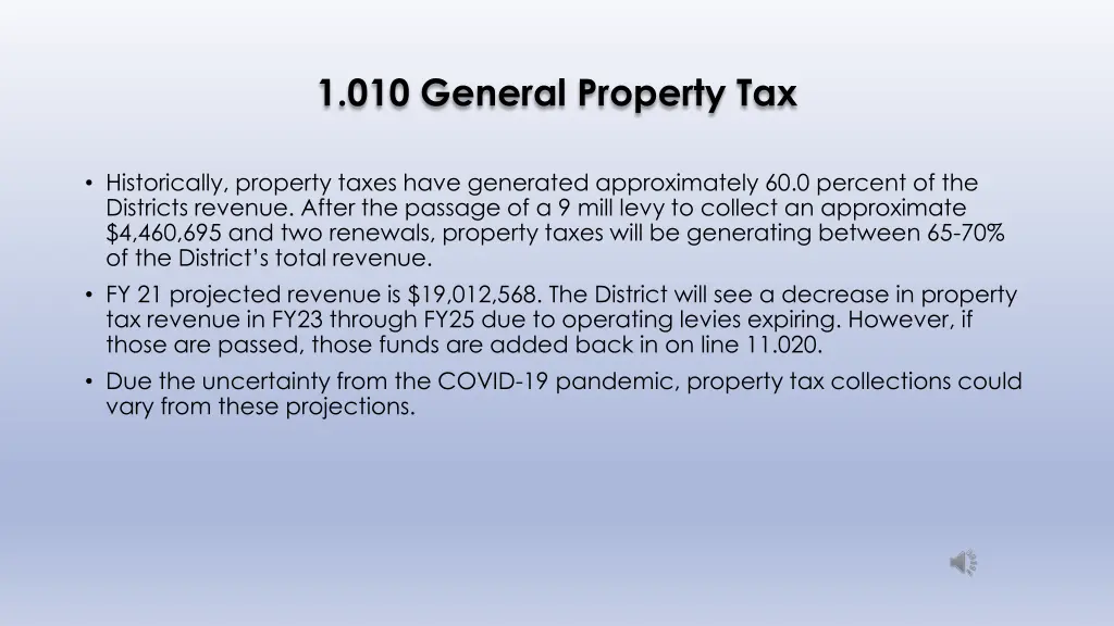 1 010 general property tax