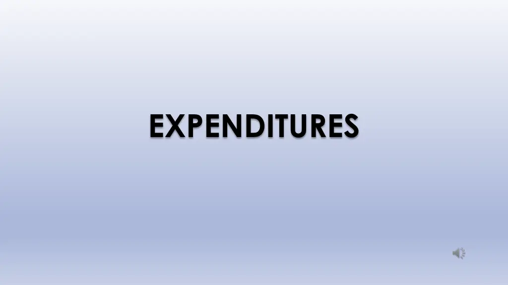 expenditures