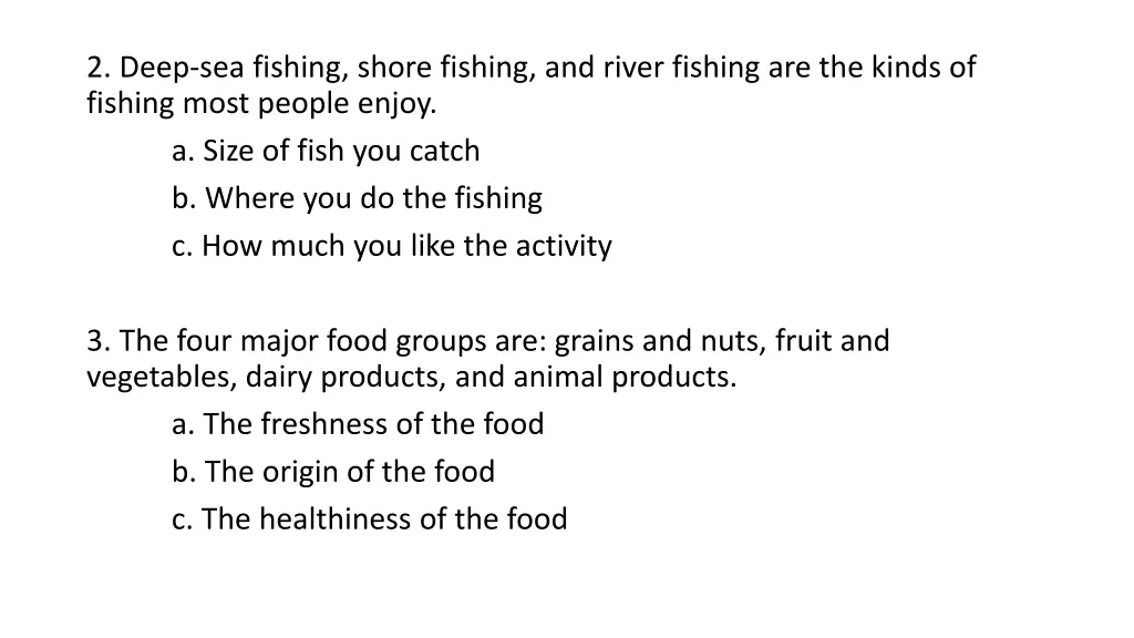 2 deep sea fishing shore fishing and river