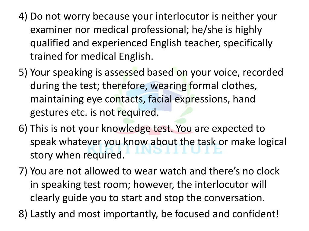4 do not worry because your interlocutor
