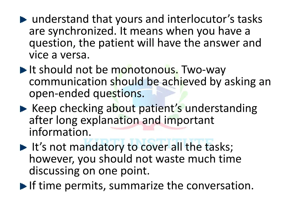 understand that yours and interlocutor s tasks