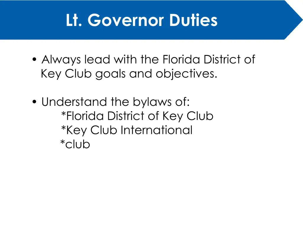 lt governor duties