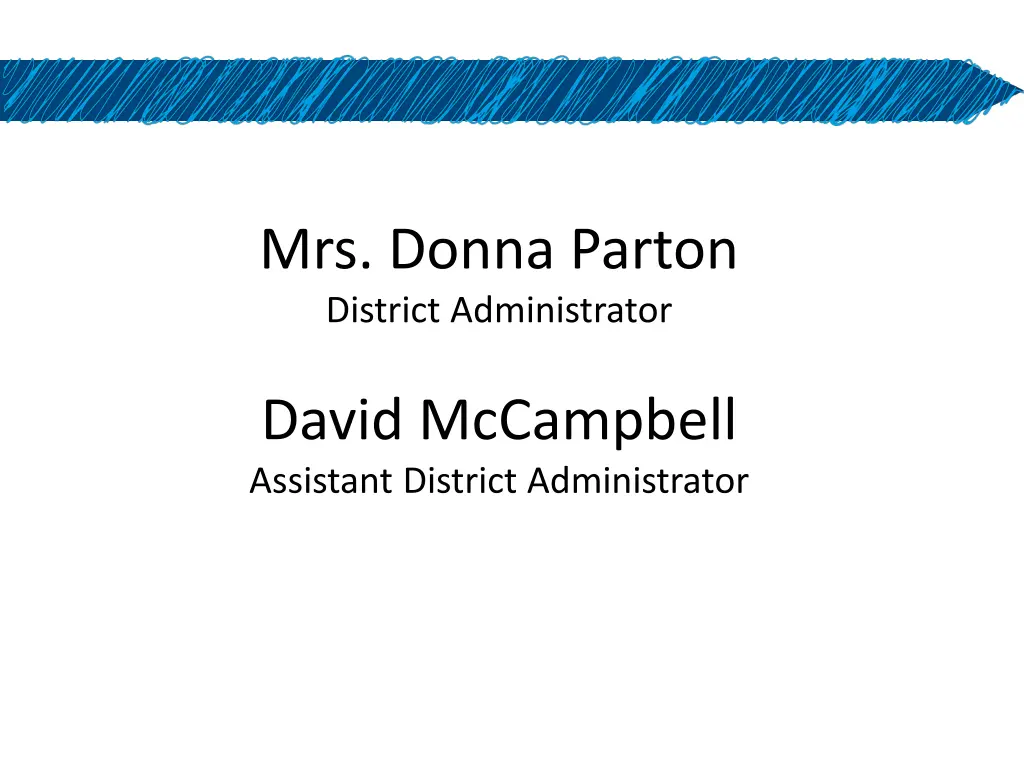 mrs donna parton district administrator