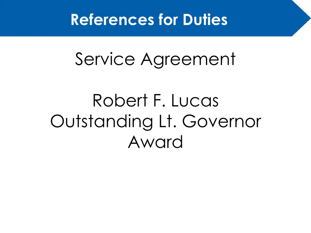 references for duties