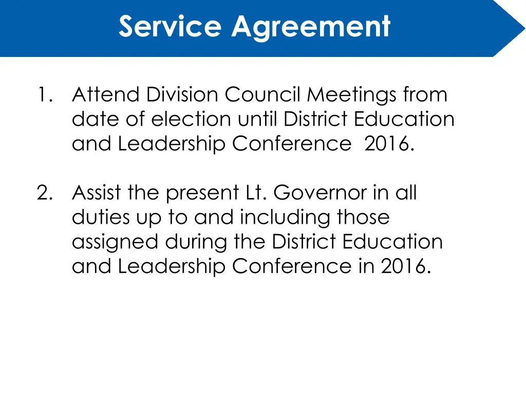 service agreement