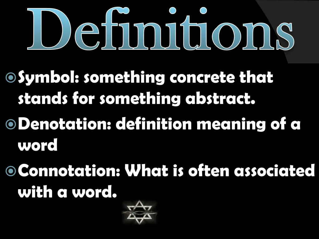 definitions definitions symbol something concrete