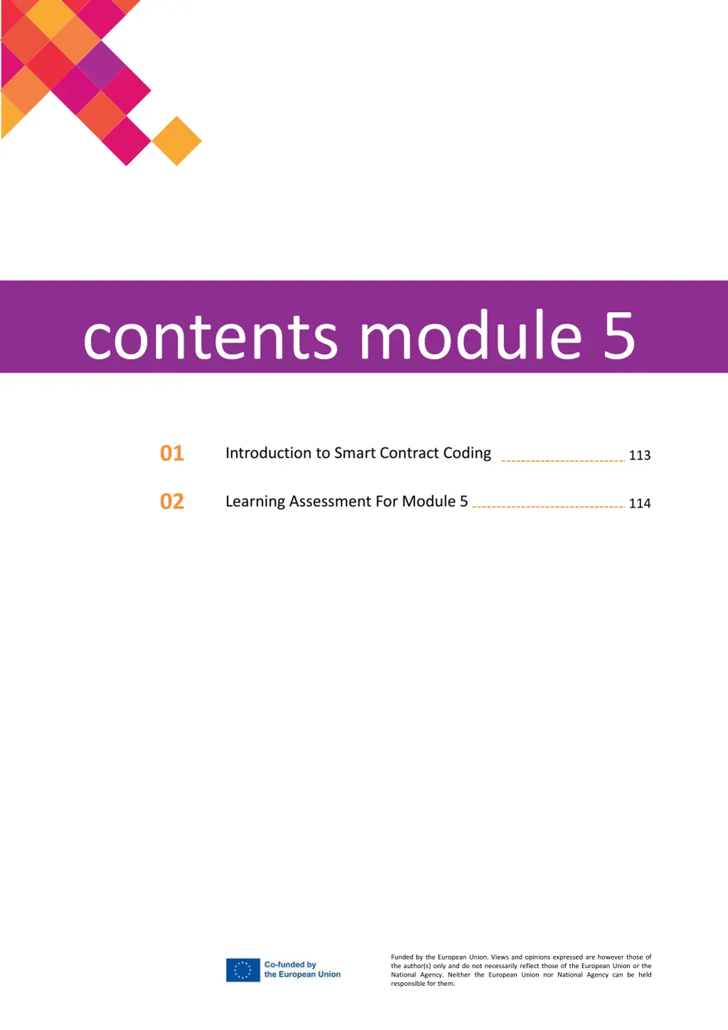 contents module 5