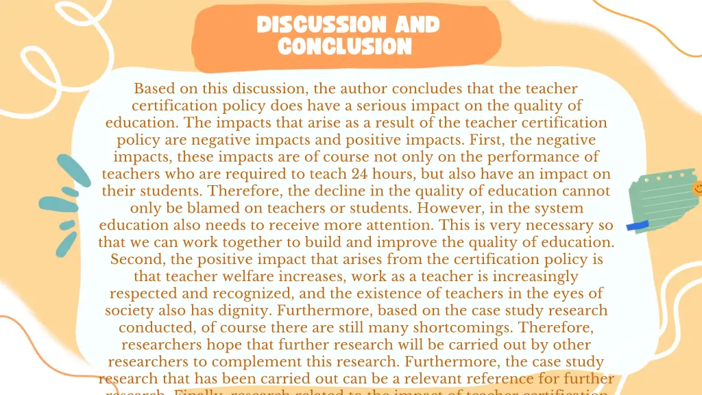 discussion and conclusion