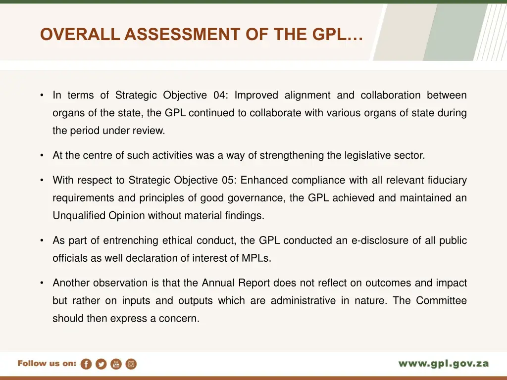 overall assessment of the gpl 2