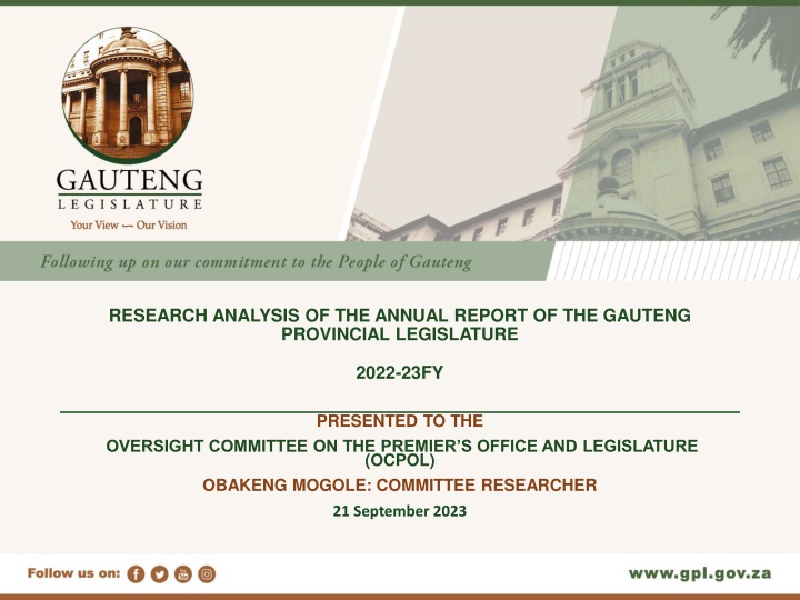research analysis of the annual report