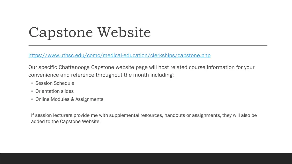 capstone website