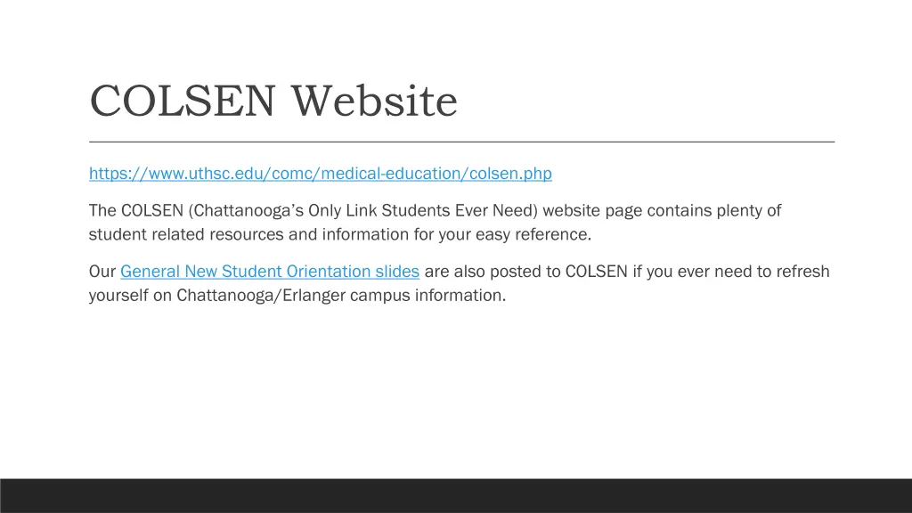 colsen website