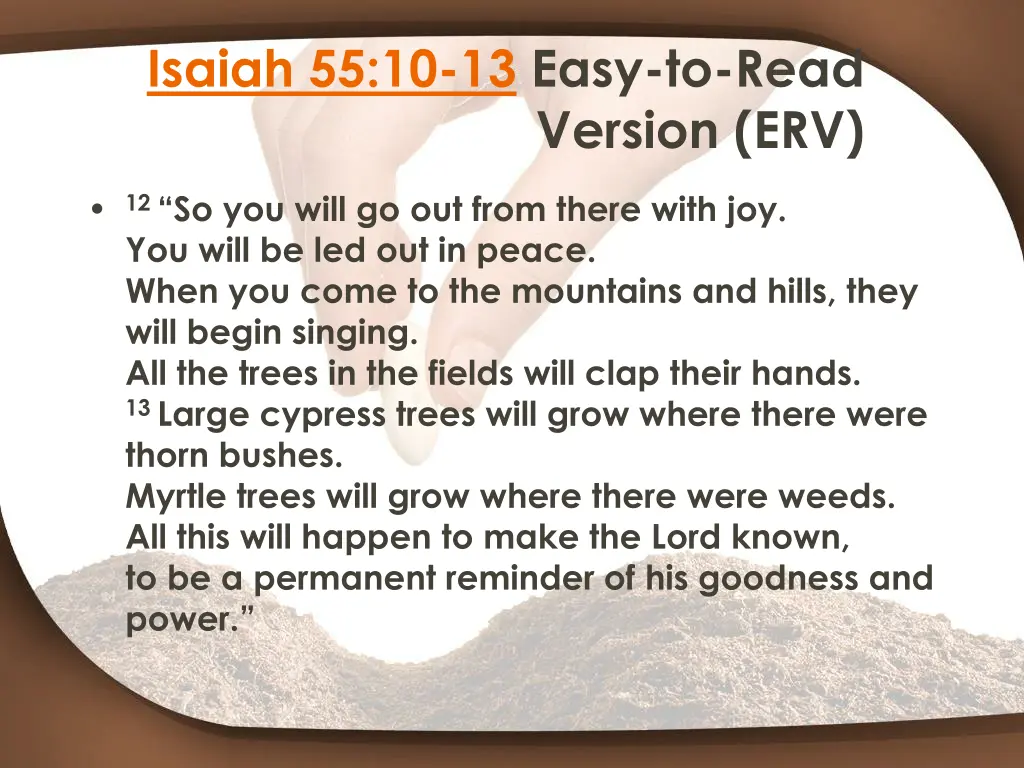 isaiah 55 10 13 easy to read