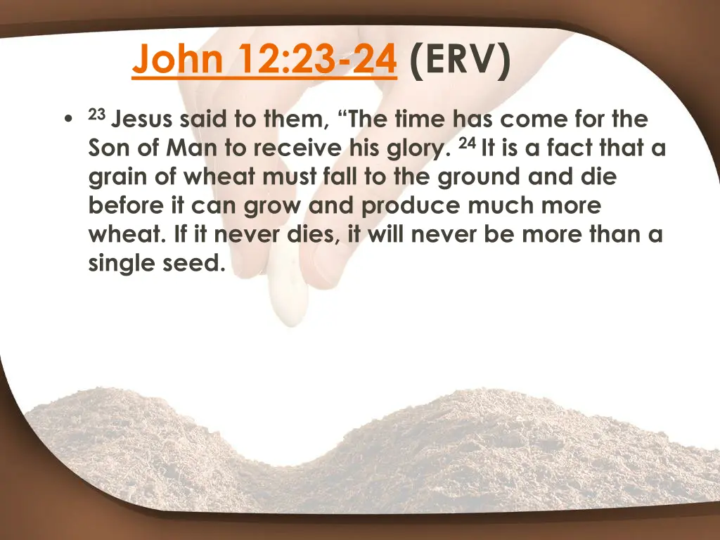 john 12 23 24 erv