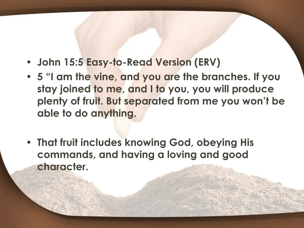 john 15 5 easy to read version