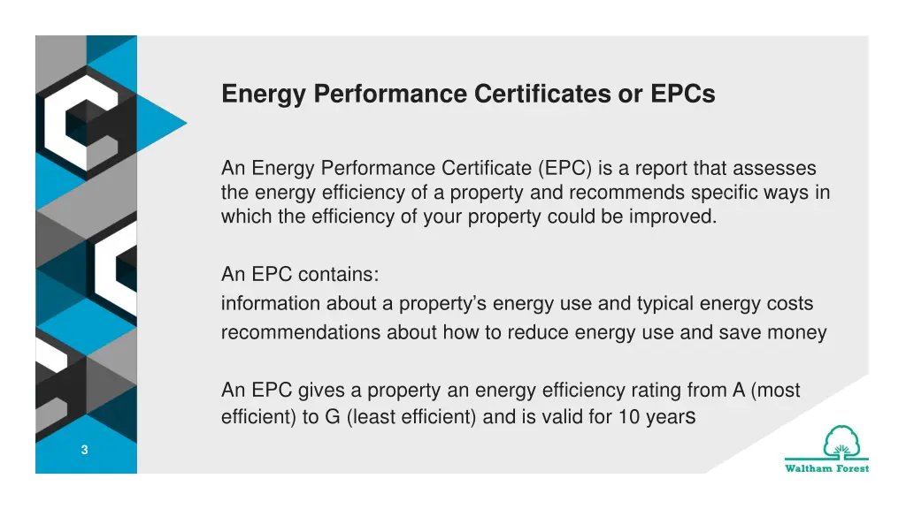 energy performance certificates or epcs