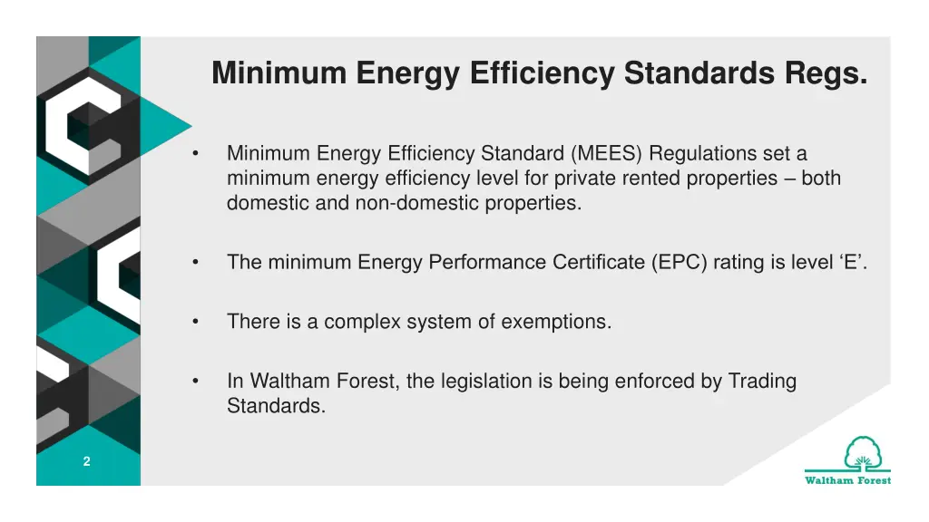 minimum energy efficiency standards regs