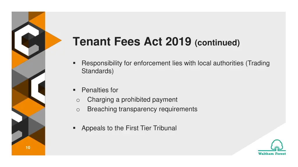 tenant fees act 2019 continued