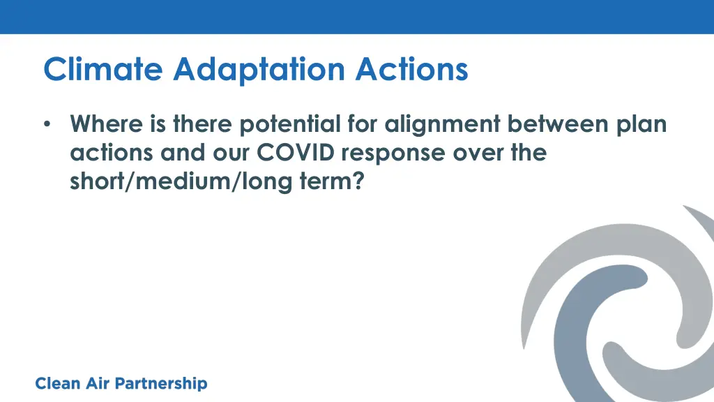 climate adaptation actions