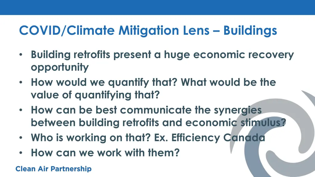 covid climate mitigation lens buildings