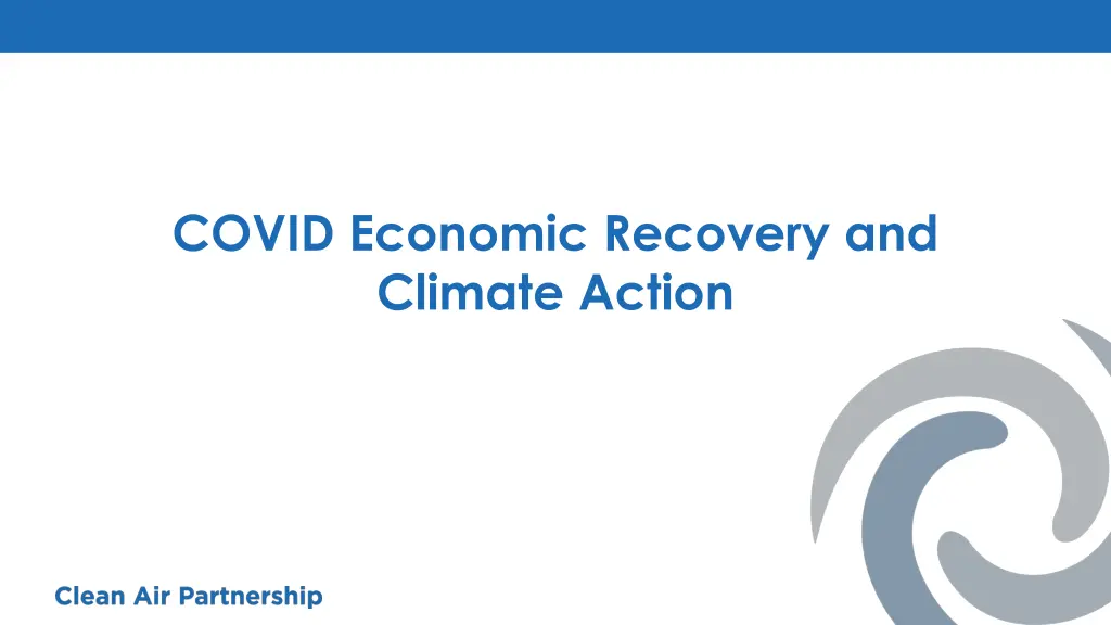 covid economic recovery and climate action