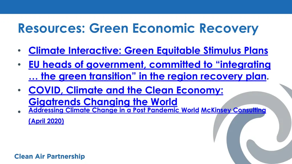 resources green economic recovery