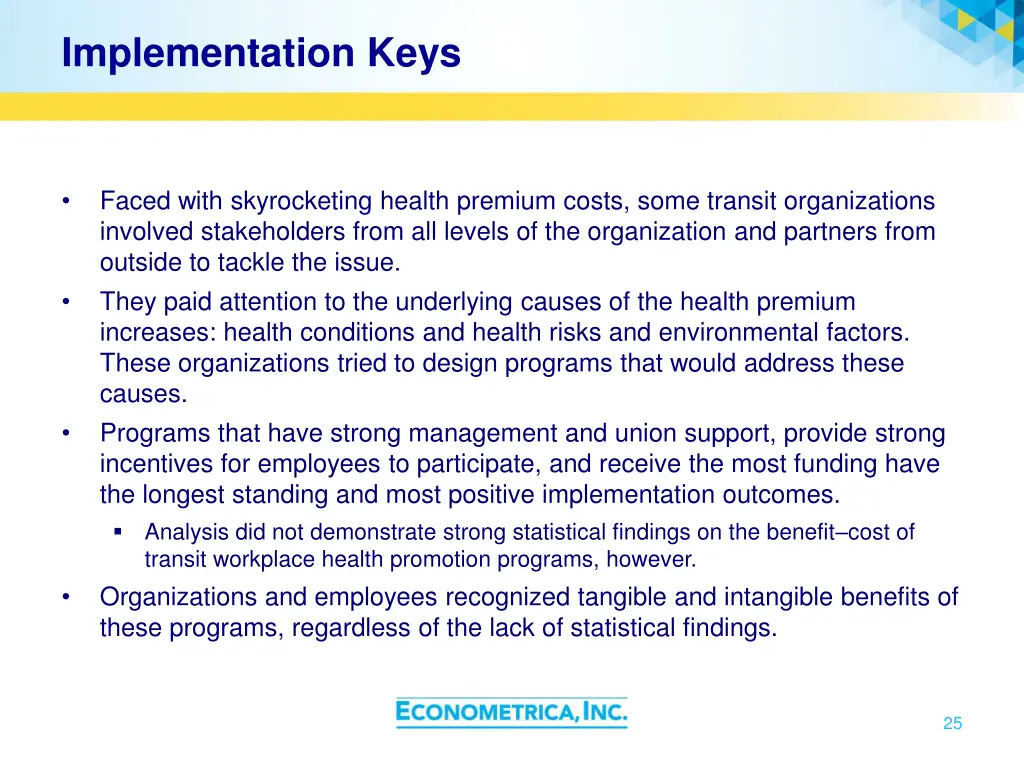 implementation keys