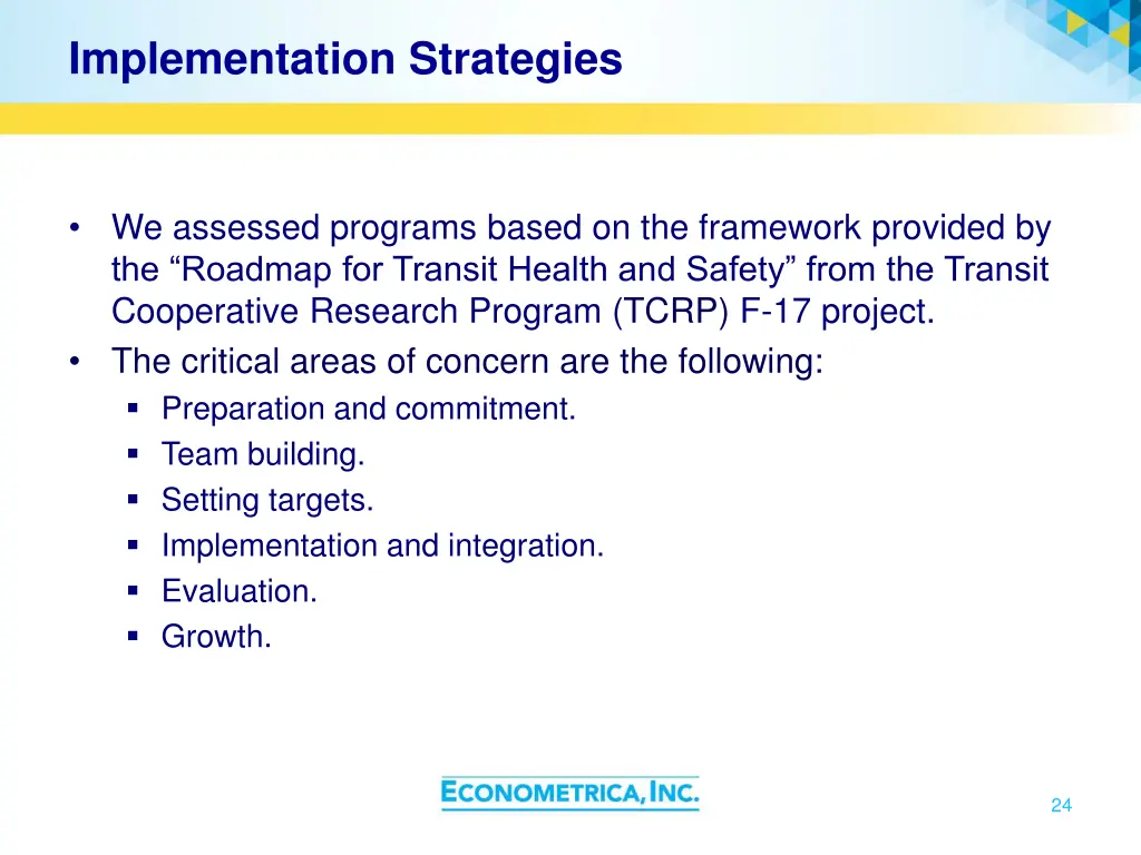 implementation strategies
