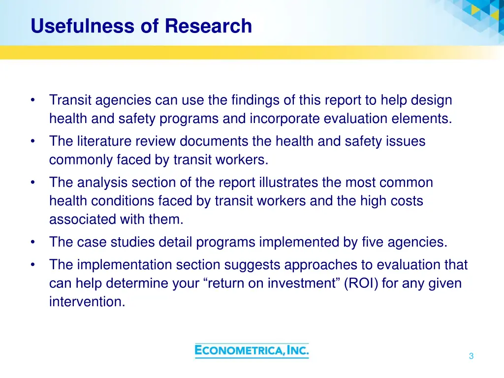 usefulness of research