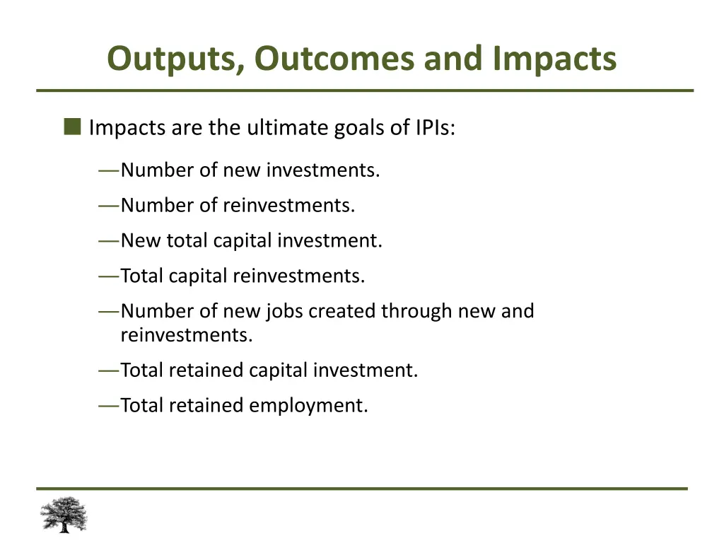 outputs outcomes and impacts 1