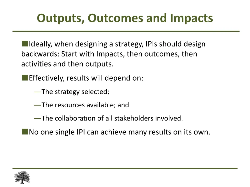 outputs outcomes and impacts 2