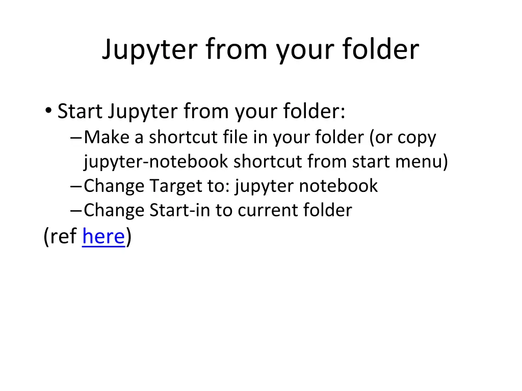 jupyter from your folder