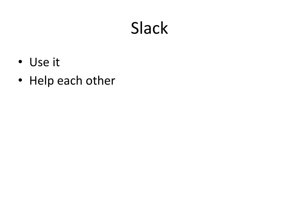 slack