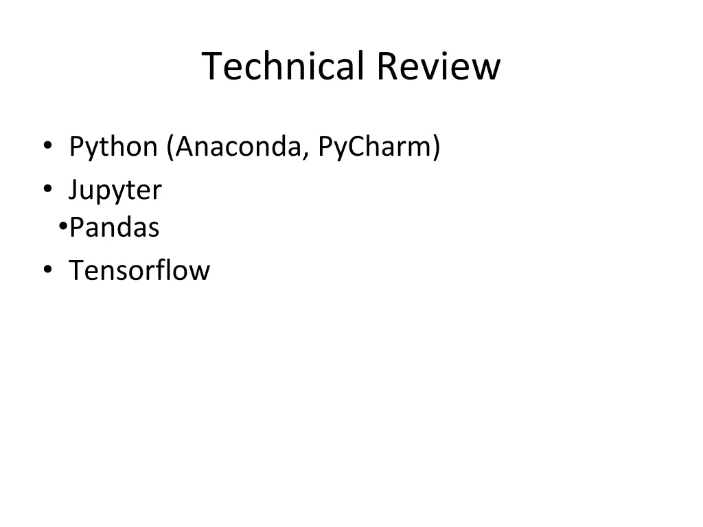 technical review