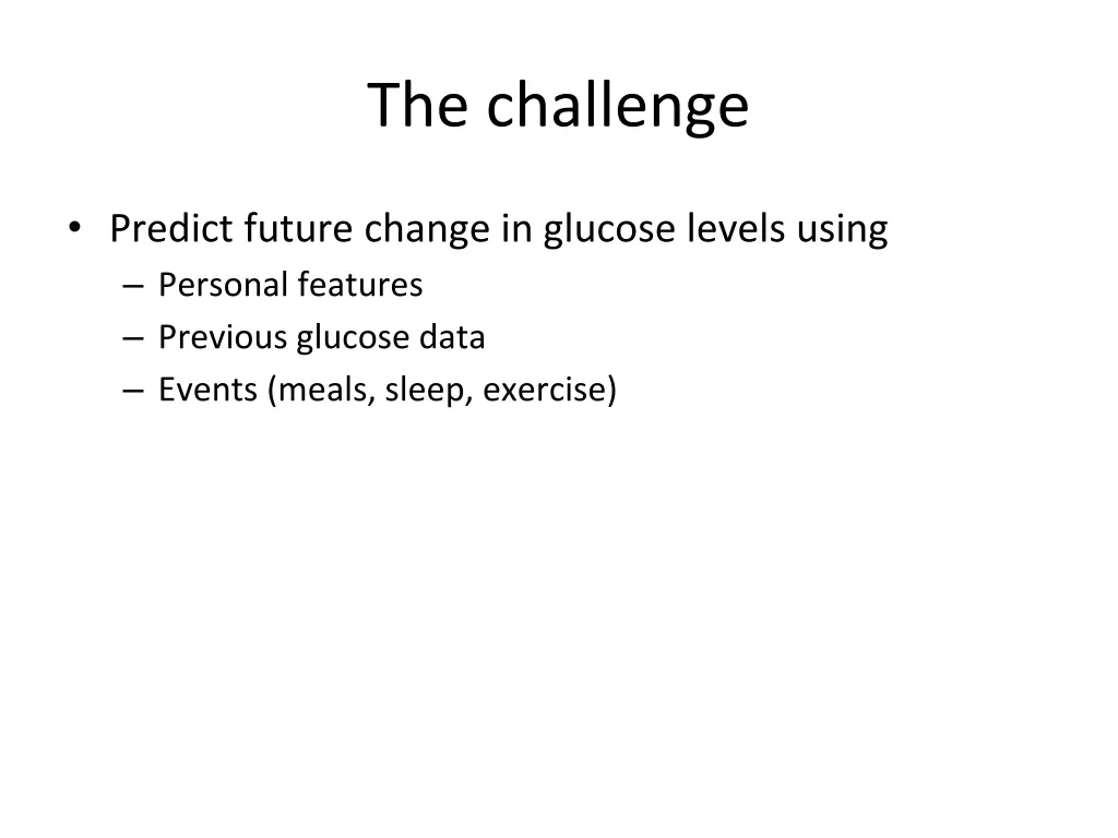 the challenge