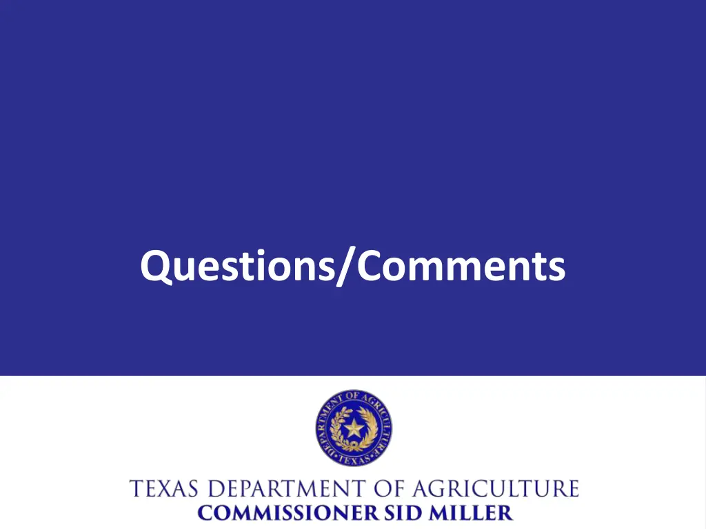 questions comments
