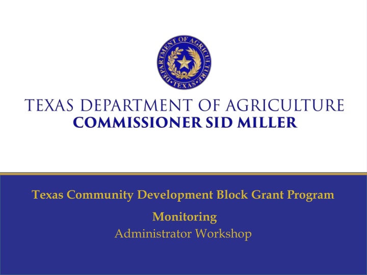 texas community development block grant program