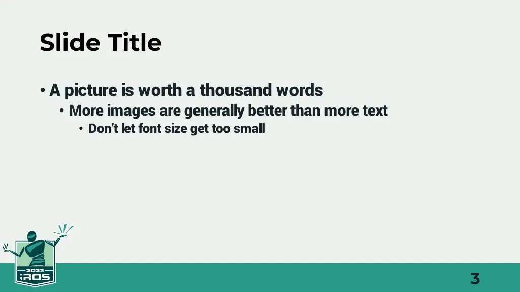 slide title